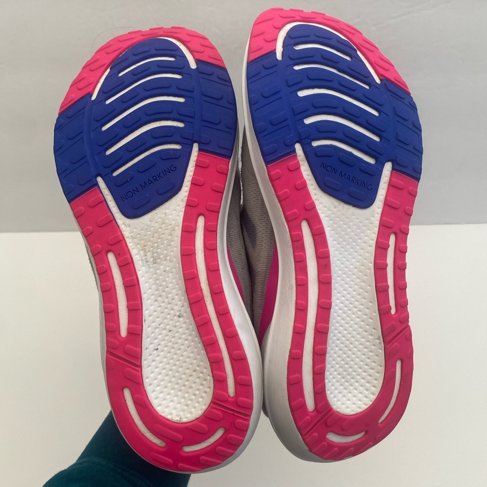 Adidas Girls' Youth EQ 21 Running Shoes in Grey and Pink - Picture 8 of 10